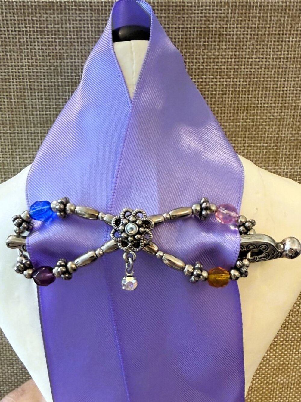 Vintage Lilla Rose Simple Dot Hair Clip Size Small